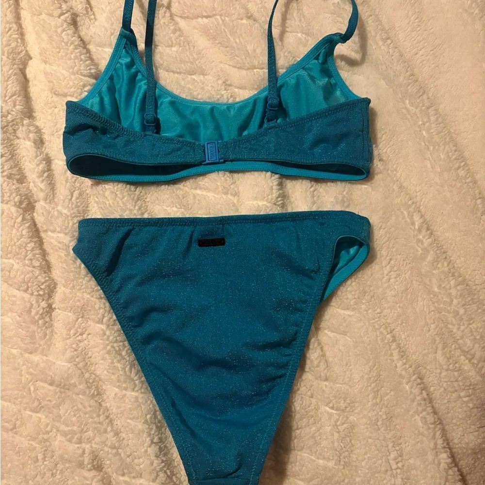 triangl swimwear Teal Sparkle Two-Piece Bikini